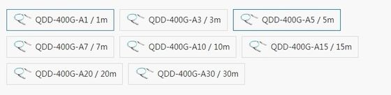 Mellanox-compatibele QDD-400G-A10 actieve optische kabel voor snelle gegevensoverdracht