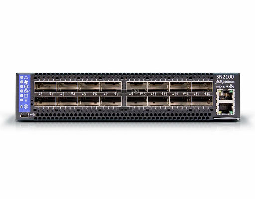 SN2100 100 GbE-switch 16x 100 GbE QSFP28-snelheidsnetwerken voor grootschalige ondernemingen