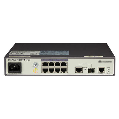 S2700-9TP-SI-AC 8 poort Ethernet 10/100 netwerkschakelaar met 32 Gbit/s schakelcapaciteit