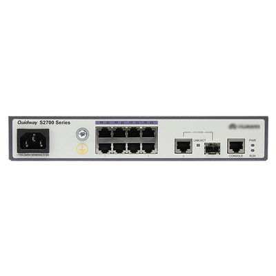 S2700-9TP-SI-AC 8 poort Ethernet 10/100 netwerkschakelaar met 32 Gbit/s schakelcapaciteit