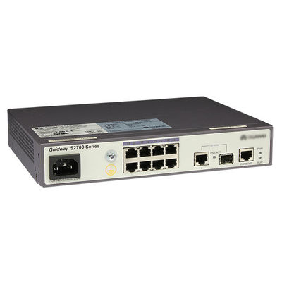 S2700-9TP-SI-AC 8 poort Ethernet 10/100 netwerkschakelaar met 32 Gbit/s schakelcapaciteit