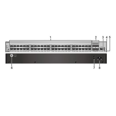 176Gbps/432Gbps POE Network Switch S5735-L48P4X-A1 met IP-routing
